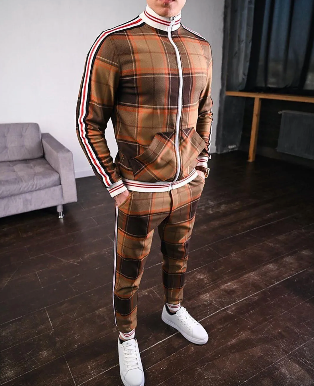 Ensemble Décontracté pour Hommes en Polyester 3