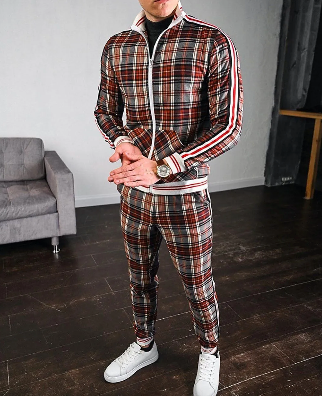 Ensemble Décontracté pour Hommes en Polyester 4