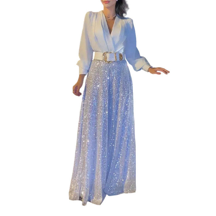 Ensemble Femme Deux Pièces Col V Chic 0