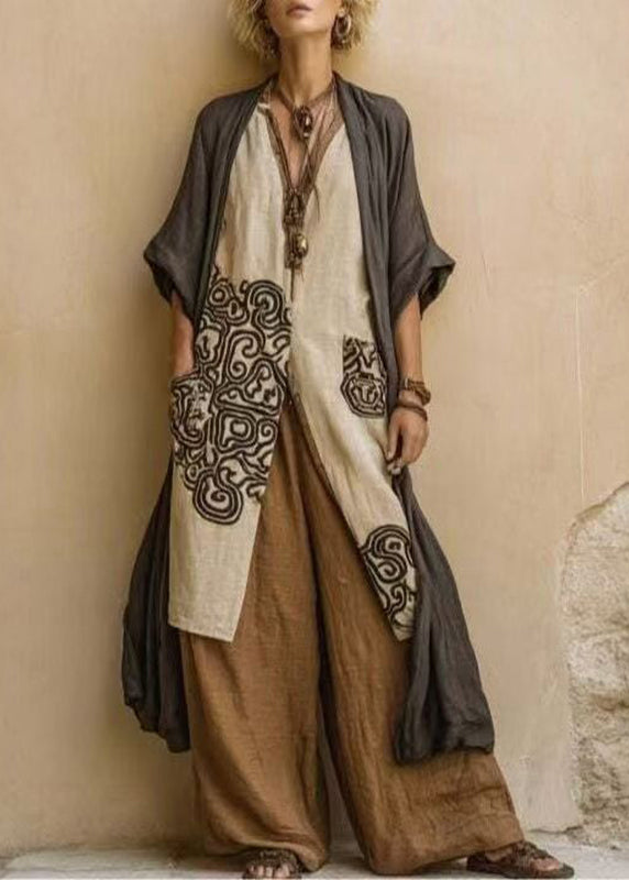 Ensemble Femme Trois Pièces Bohème Imprimé 0