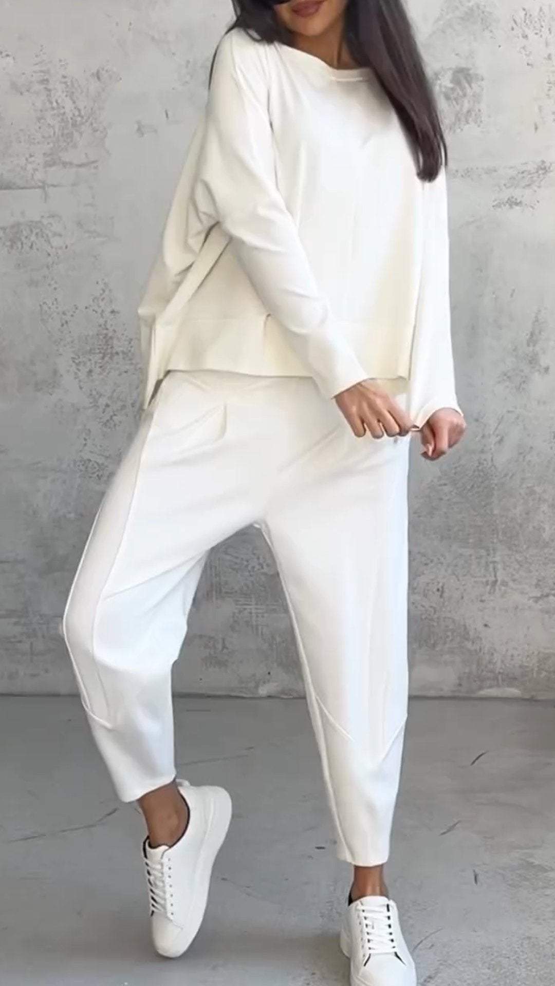 Ensemble d'Été Femmes Coton Décontracté Casual 1