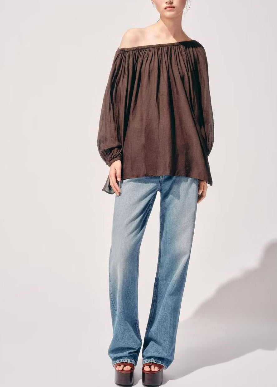 Femme Haut Estival Oversize Plissé 1