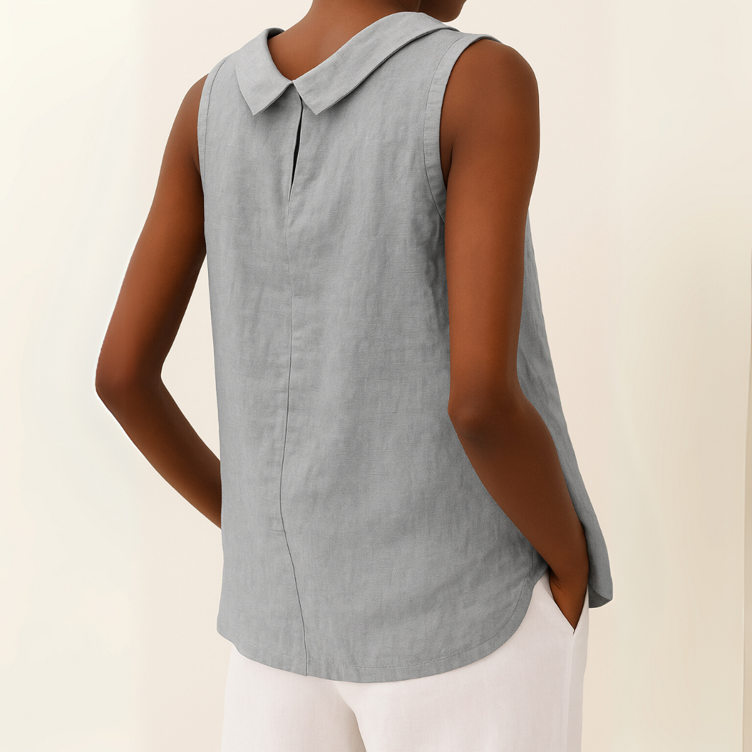 Haut Femme Sans Manches Col Roulé Chic 1
