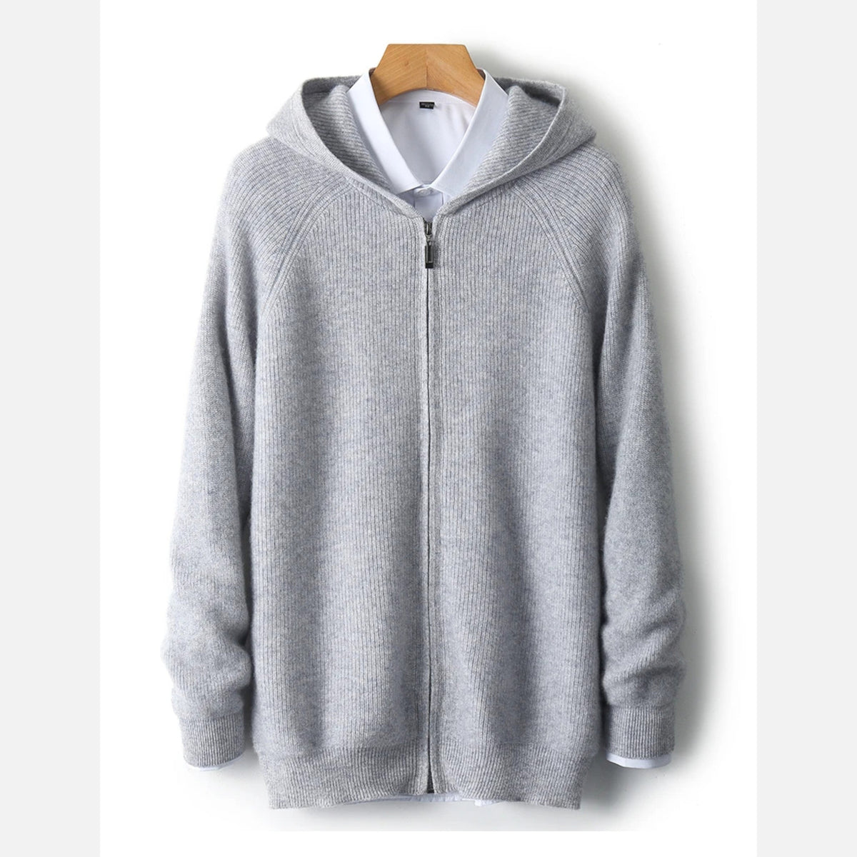 Homme Cardigan à Capuche Zippé 5