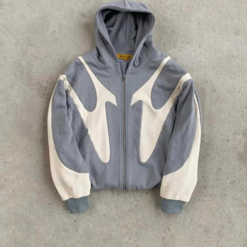 Homme Hoodie Zippé Urbain et Audacieux 2