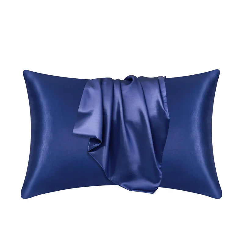 Housse de Coussin en Soie Hypoallergénique Unisexe