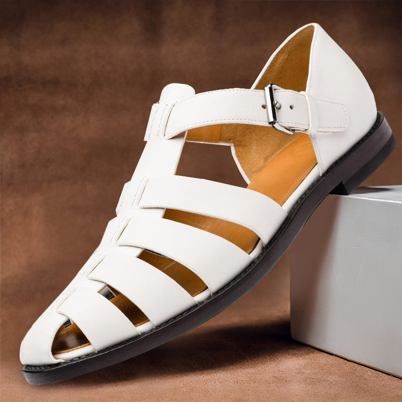 Variant image for Sandales Homme Cuir Élégantes Design Moderne Confort Optimal-1