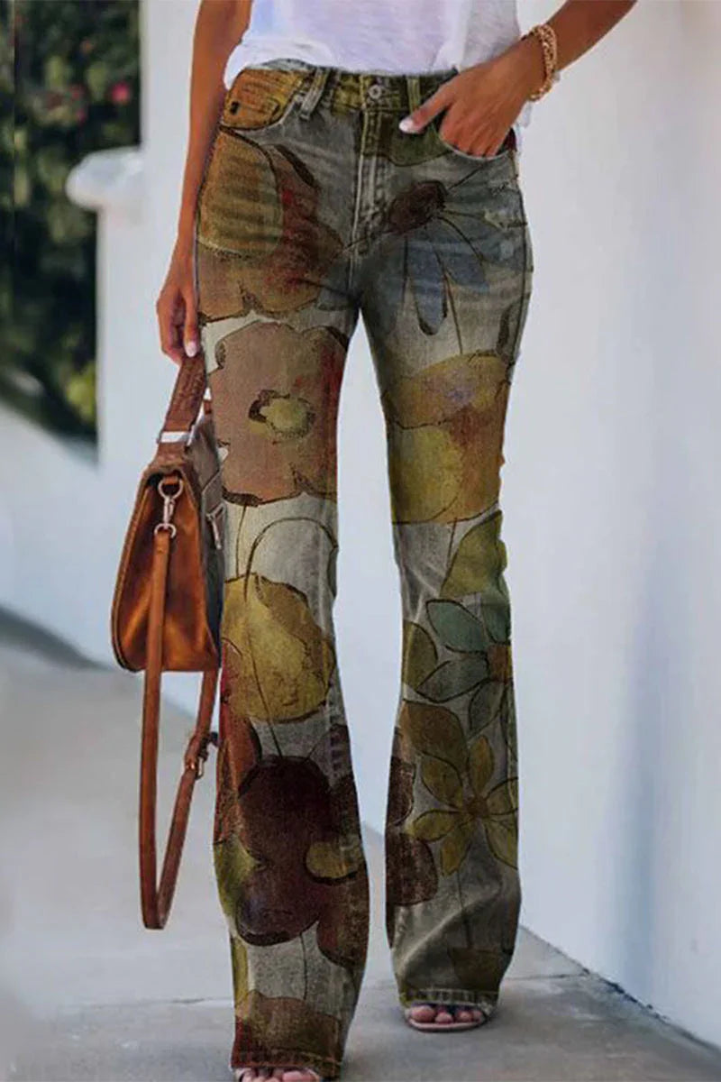 Jean Femme Détail Floral Regular Fit 6