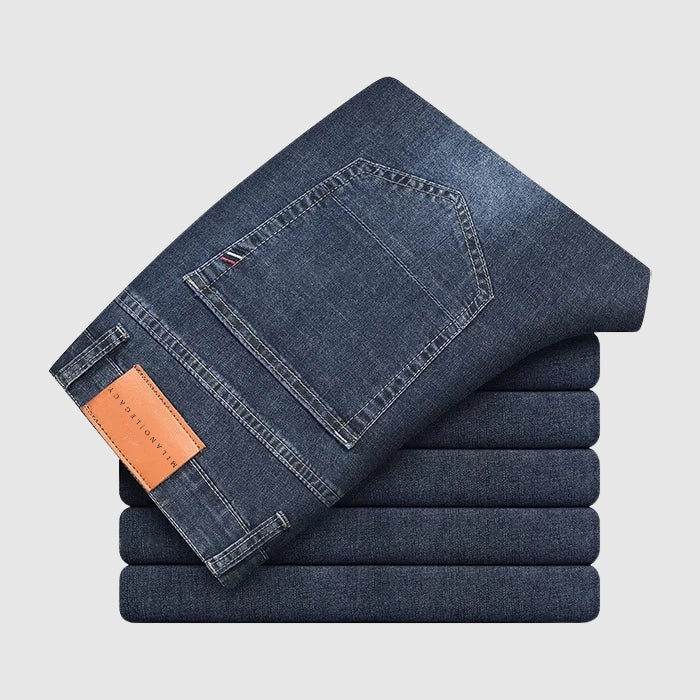 Jean Homme Coupe Droite Taille Haute Urbain 7
