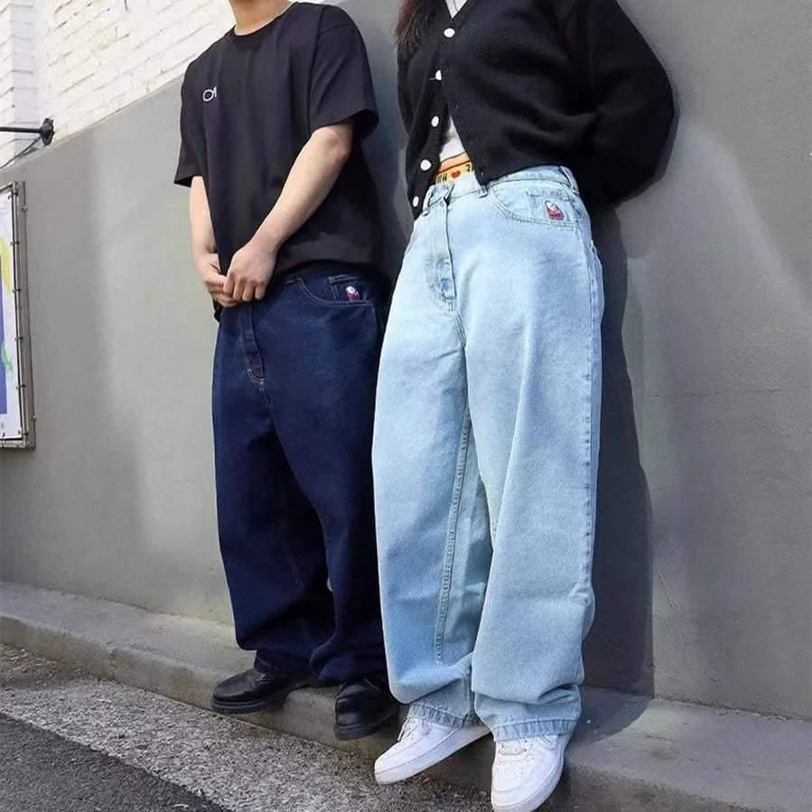 Jeans Baggy pour Femme Style Décontracté en Denim 3