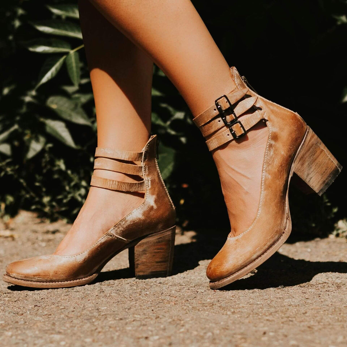 Variant image for Sandales Femme Cuir À Talons Moyens Élégantes-10