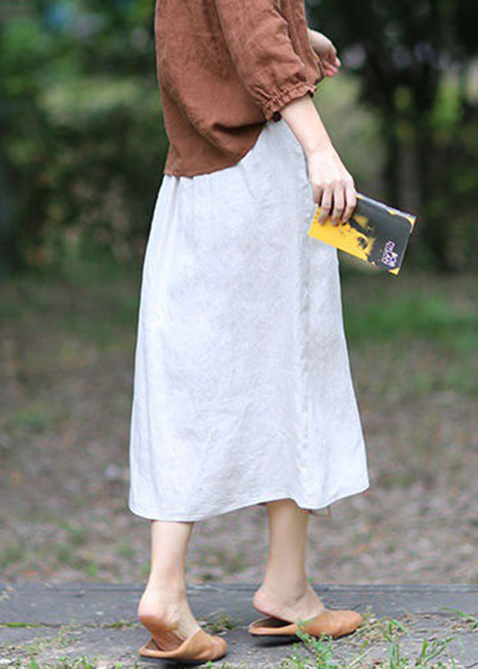 Jupe A-Line Femme à Taille Élastique Design Asymétrique 3