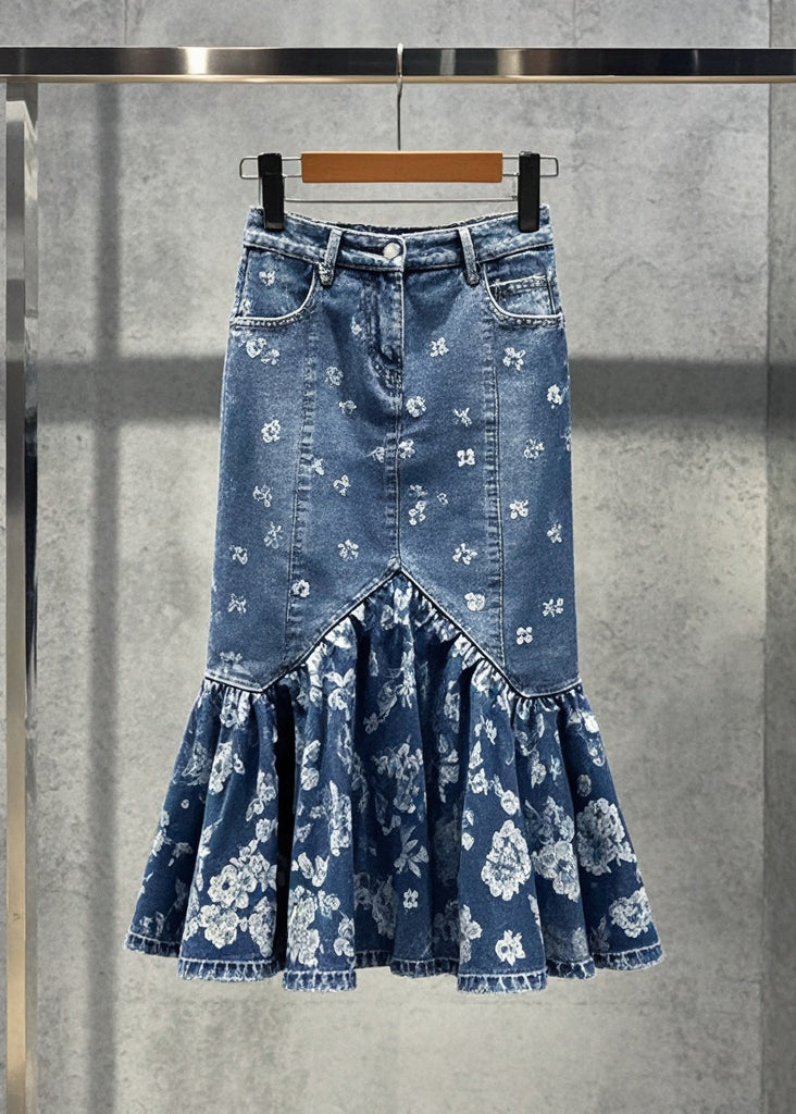 Jupe Enveloppée Ajustée Imprimée Boho 2