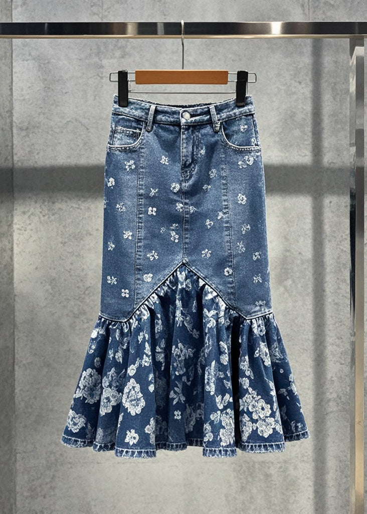 Jupe Enveloppée Ajustée Imprimée Boho 4