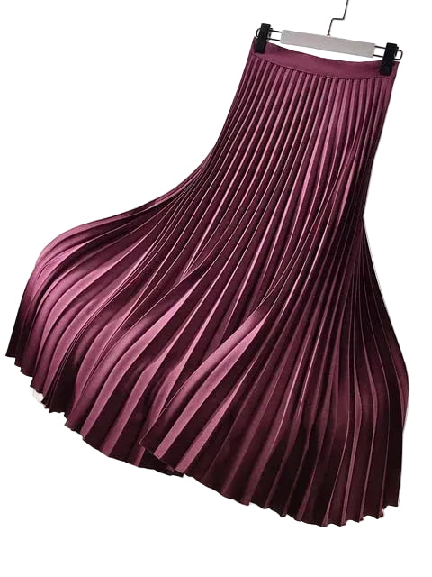 Jupe Longue Femme Plissée Chic 6
