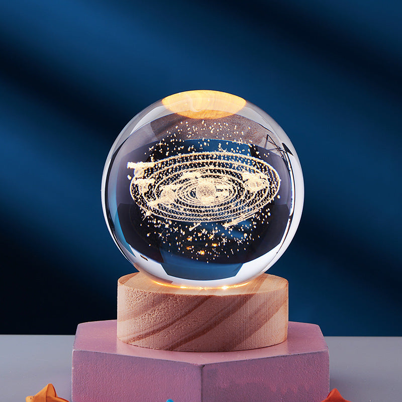 Lampe de Nuit 3D Design Cristal 12