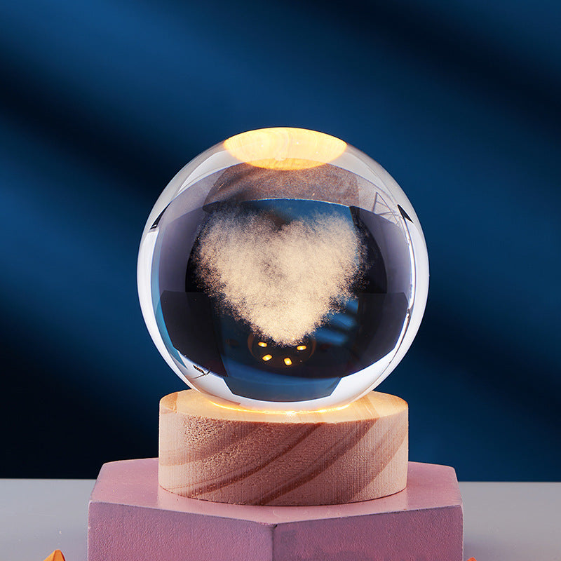 Lampe de Nuit 3D Design Cristal 15