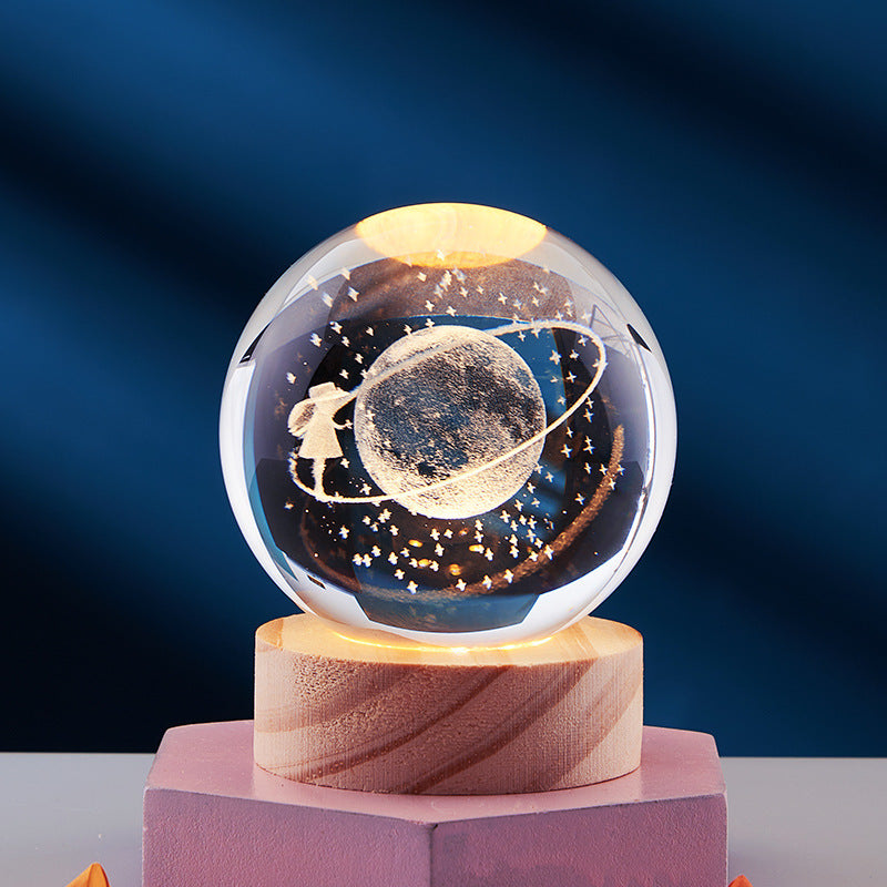 Lampe de Nuit 3D Design Cristal 17