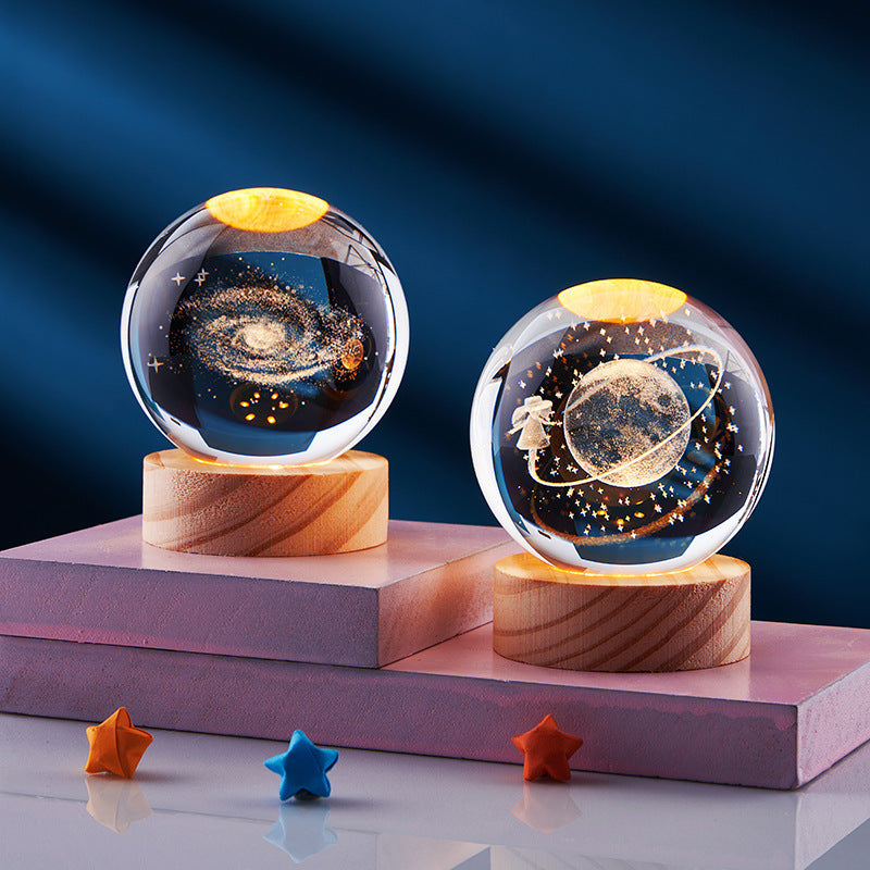 Lampe de Nuit 3D Design Cristal 1