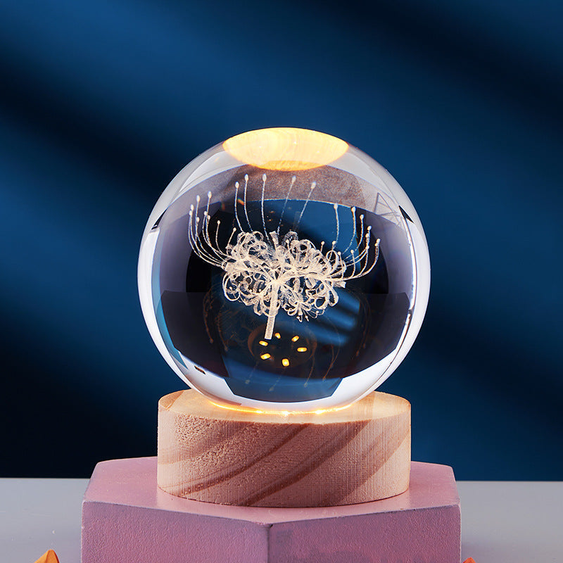 Lampe de Nuit 3D Design Cristal 6