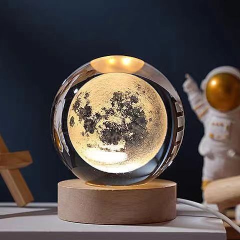 Lampe de Nuit 3D Design Cristal 9