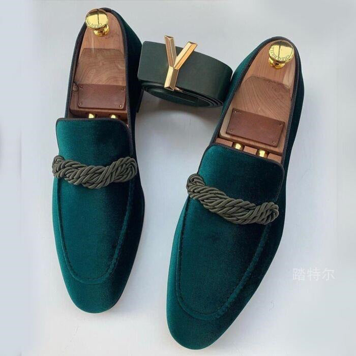 Loafers pour hommes en velours chic 1
