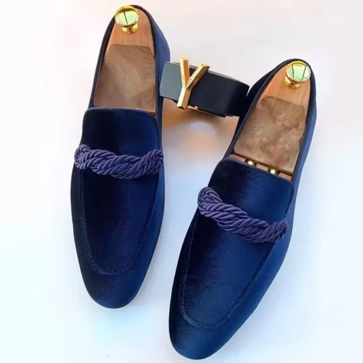 Loafers pour hommes en velours chic 2