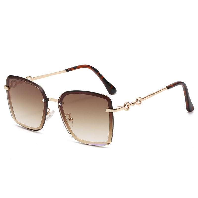 Lunette de Soleil Femme Carrée Avec Verres Miroir Protection UV 5