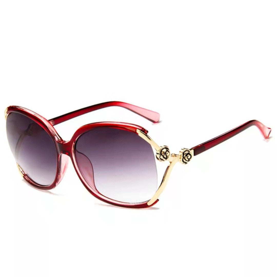 Lunettes de Soleil Femme Surdimensionnées avec Accents Dorés 5