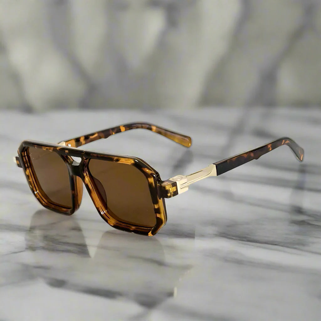 Lunettes de soleil Carrées avec Verres Hexagonaux 2
