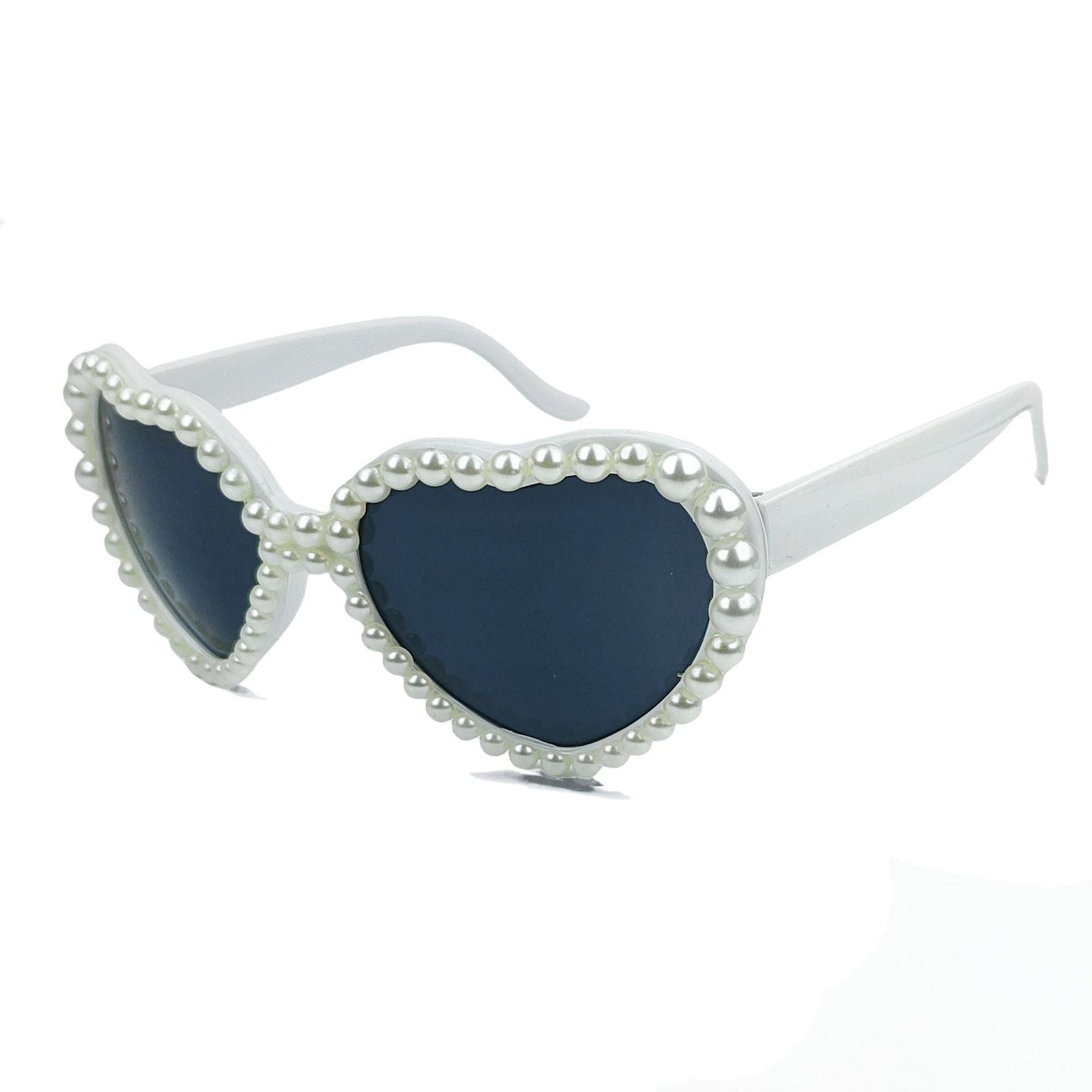 Lunettes de soleil en forme de cœur pour femmes avec embellissements scintillants 6