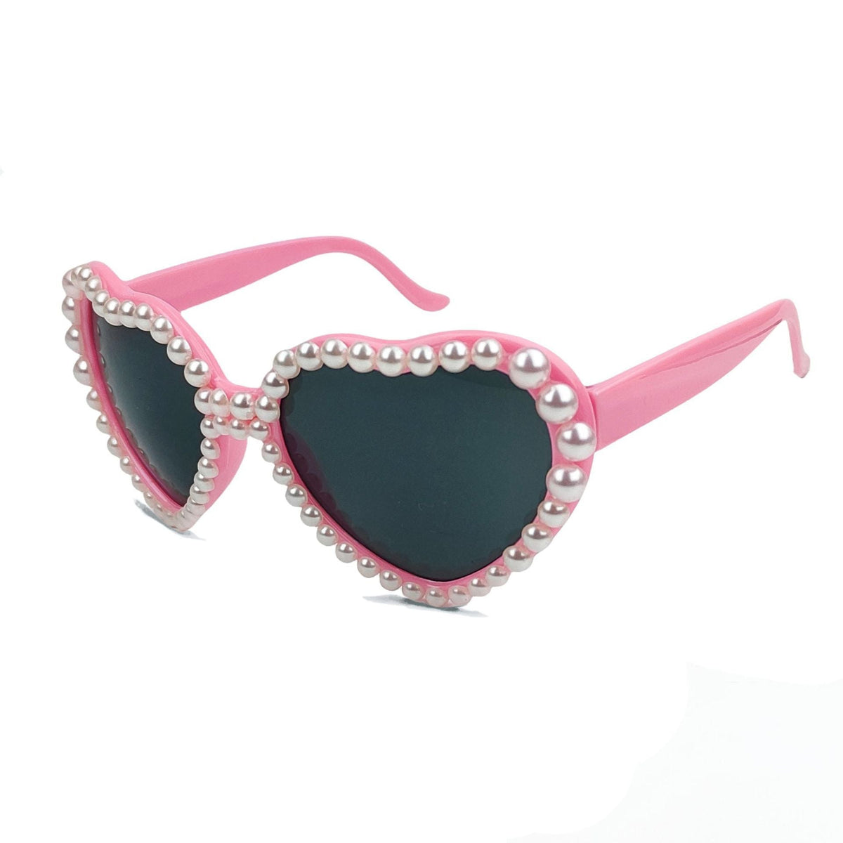 Lunettes de soleil en forme de cœur pour femmes avec embellissements scintillants 7