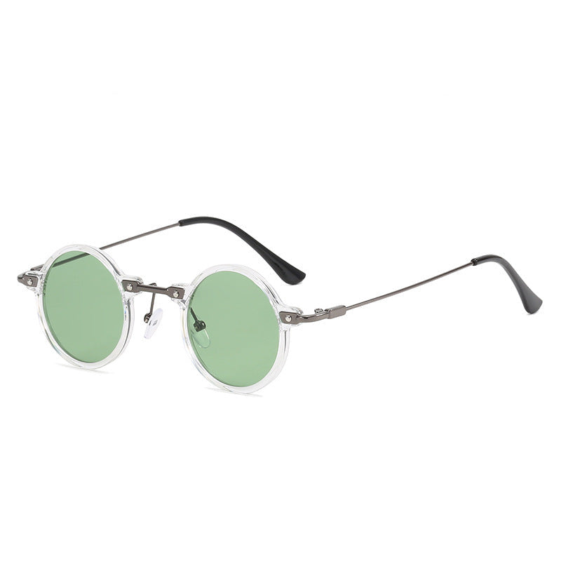 Lunettes de soleil rondes pour femme avec monture métallique 9