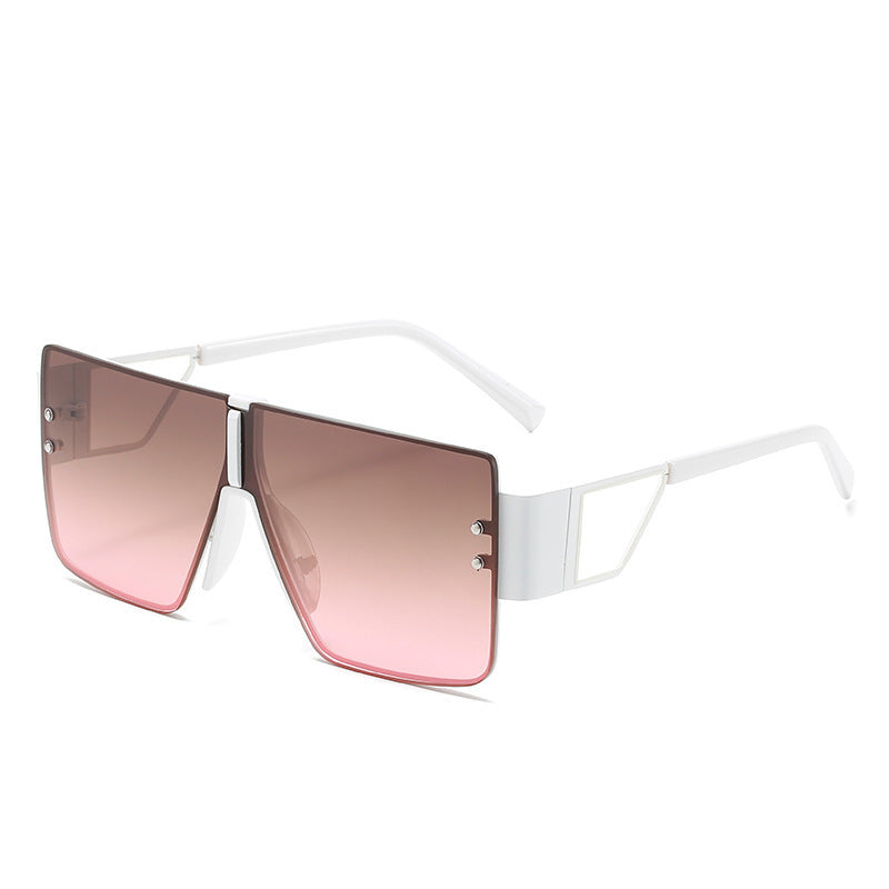 Lunettes de soleil surdimensionnées pour femme au design futuriste 0