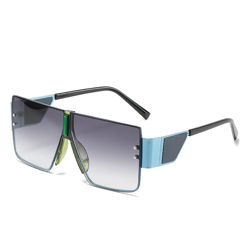 Lunettes de soleil surdimensionnées pour femme au design futuriste 11
