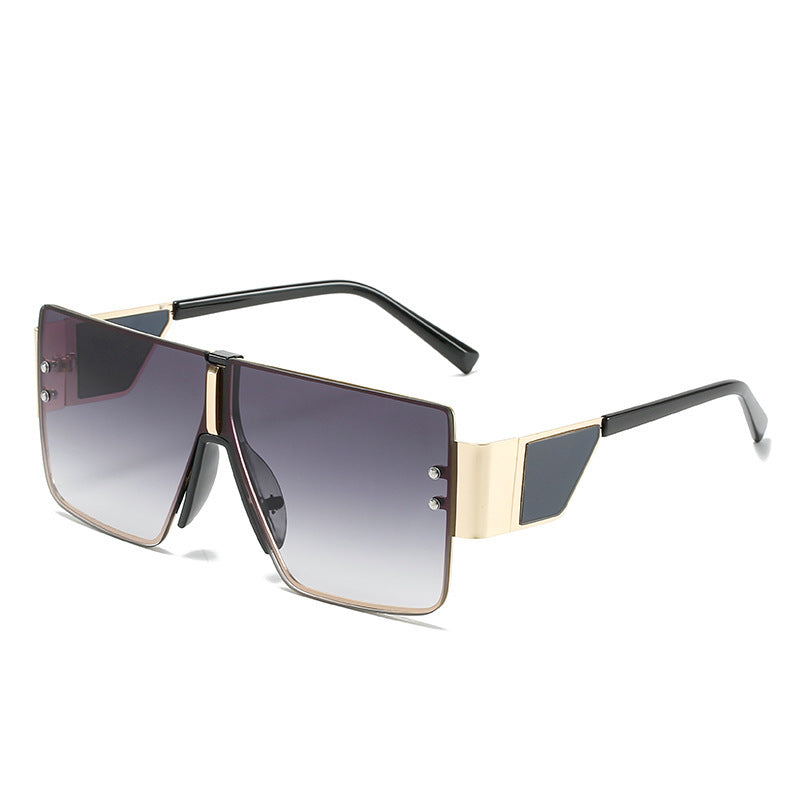 Lunettes de soleil surdimensionnées pour femme au design futuriste 7