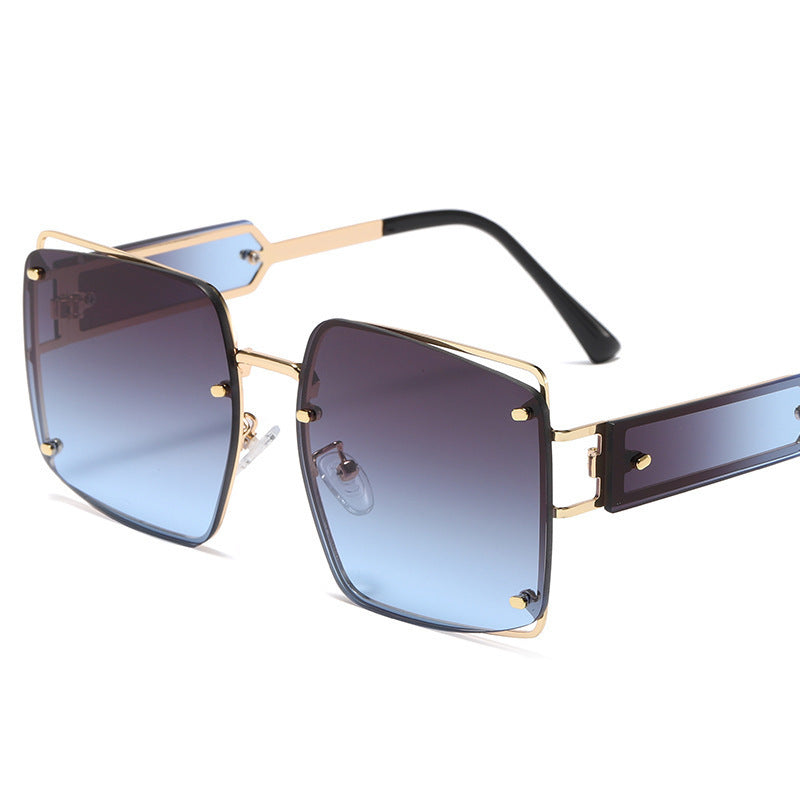 Lunettes de soleil surdimensionnées pour femmes au design géométrique 2