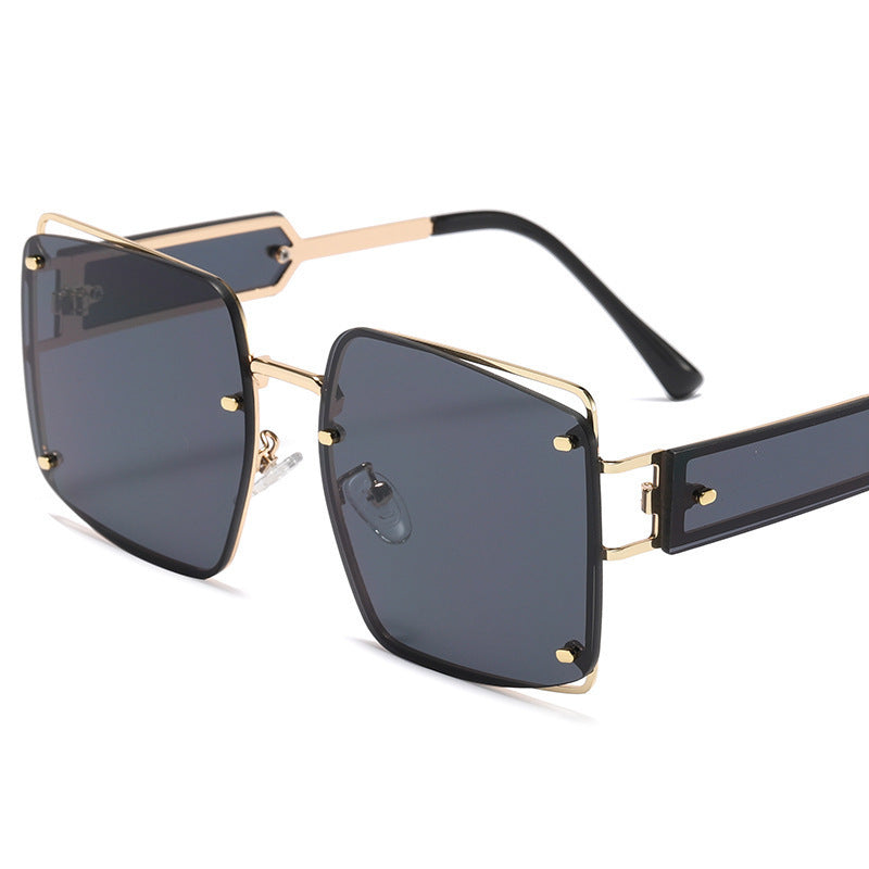 Lunettes de soleil surdimensionnées pour femmes au design géométrique 5