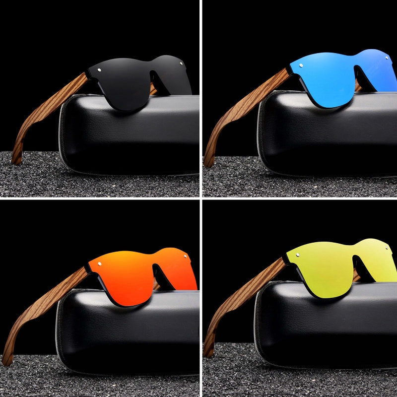 Lunettes en Bois Bergen Style Sportif 4