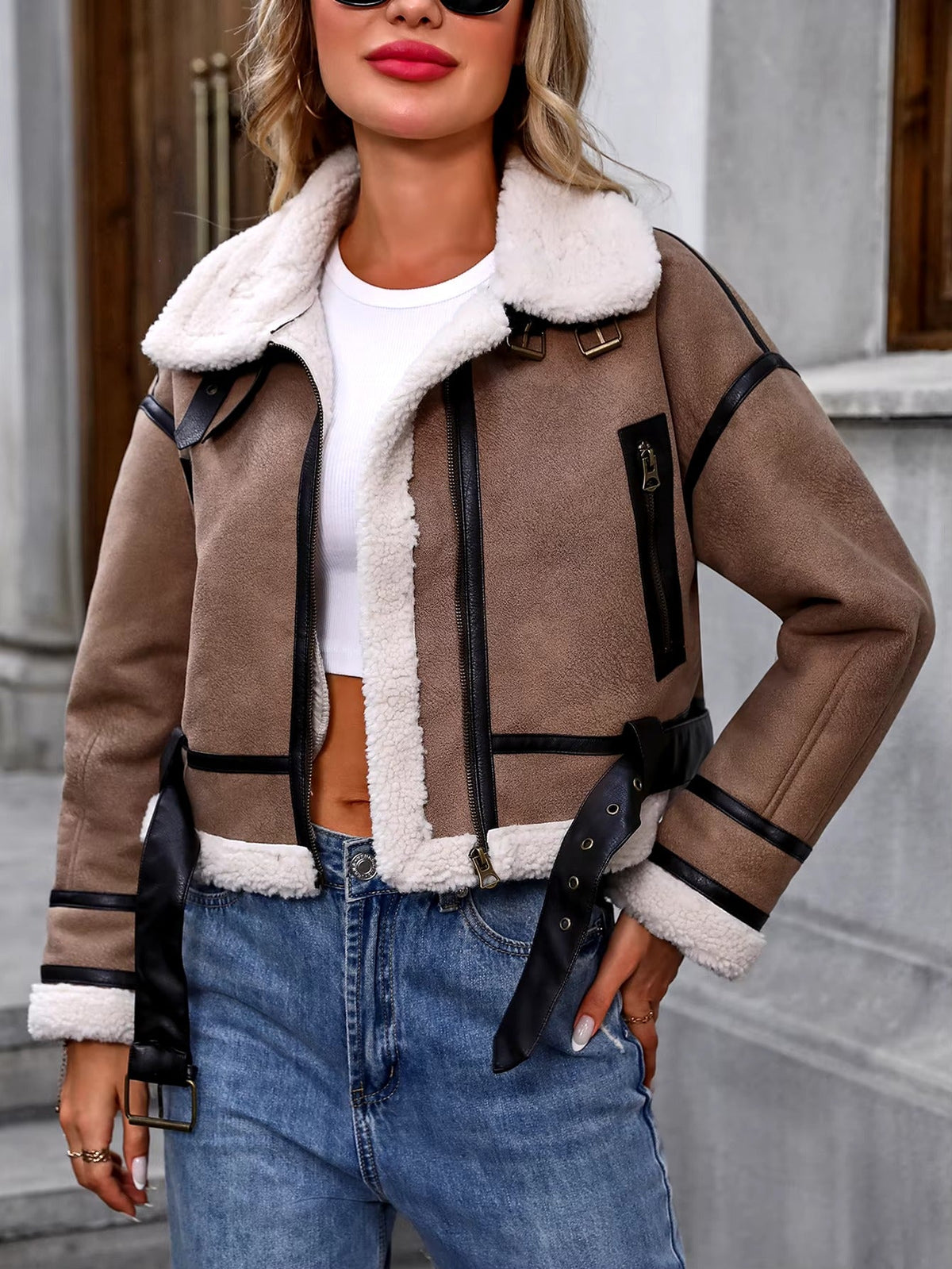 Manteau Court Femme Style Vintage 1