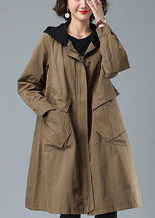 Manteau Femme Ample à Capuche avec Poches 4