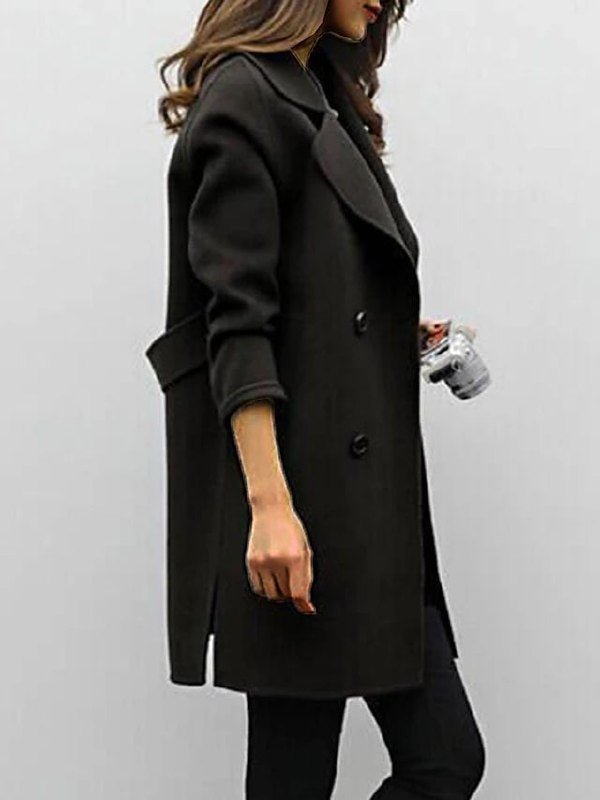 Manteau Femme en Laine à Double Poitrine 3
