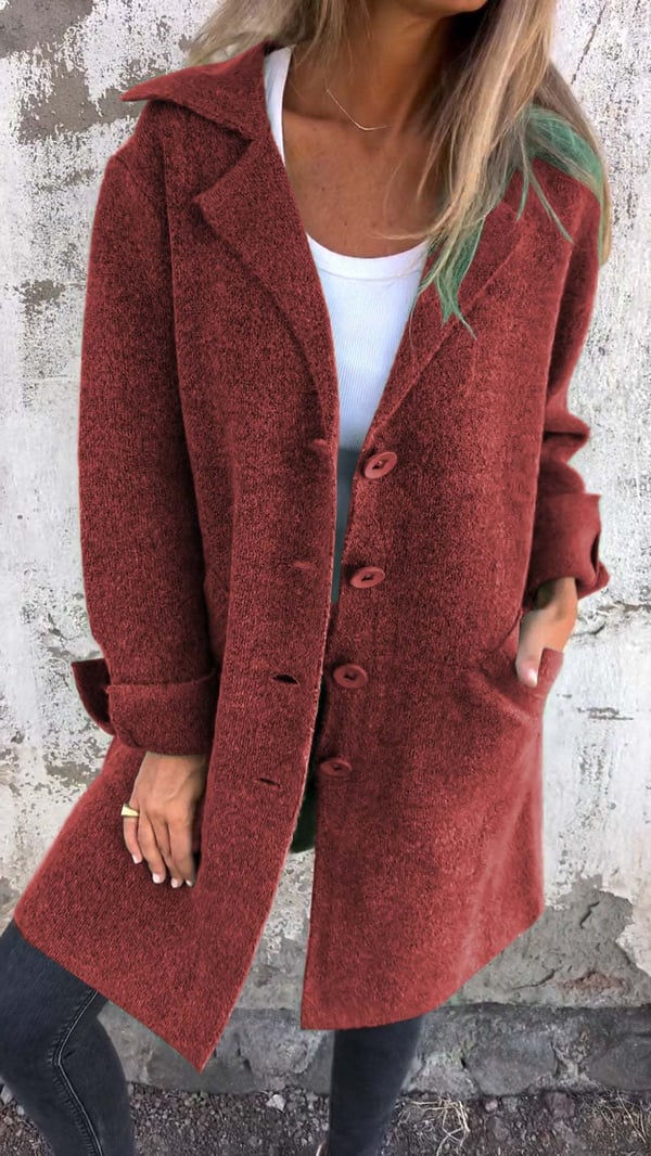 Manteau Long pour Femme au Design Classique 12