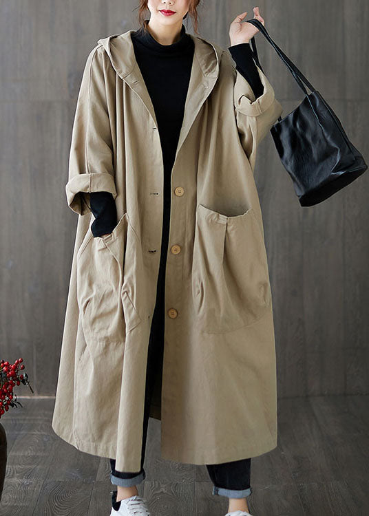 Manteau à Capuche Kaki pour Femme 2