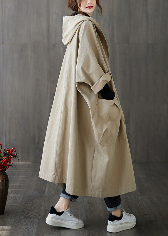 Manteau à Capuche Kaki pour Femme 3