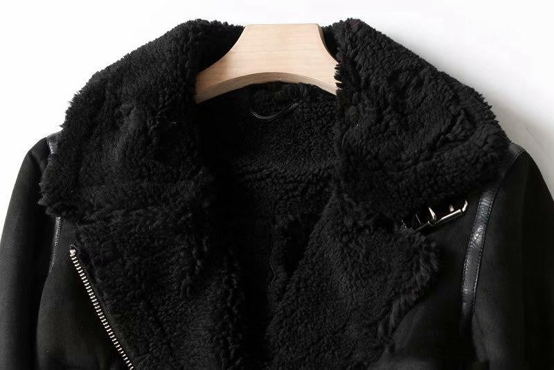 Manteau d'hiver pour femme en suède 5