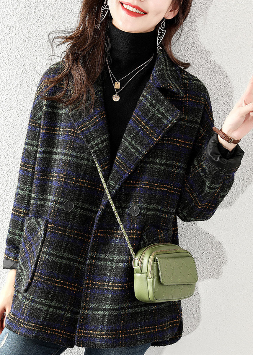Manteau en Laine à Col Peter Pan pour Femmes Grande Taille 2