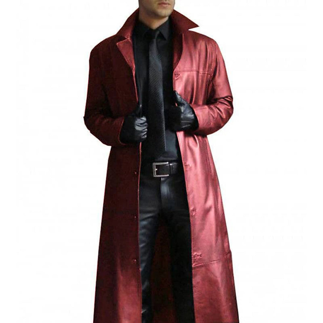 Manteau pour homme en cuir élégant 3