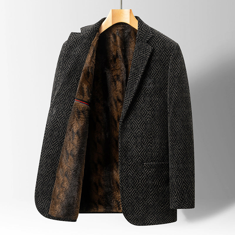 Manteau pour hommes à motif texturé 1
