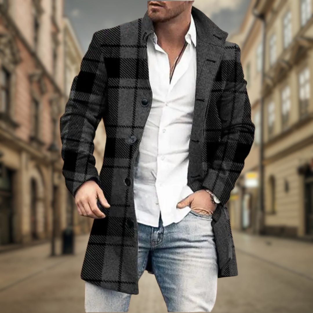 Manteau pour hommes ajusté au style urbain 2